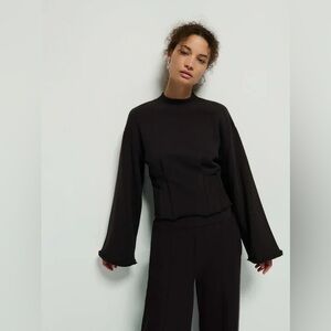 NWT Nation LTD Rocky Sweatshirt Jet Black Women’s Size Large